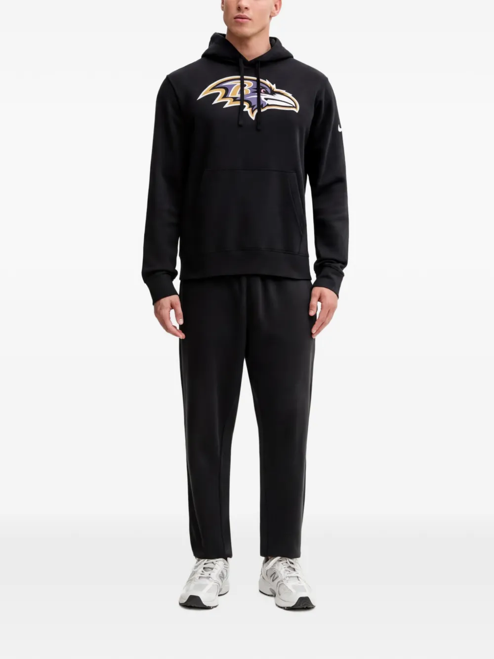 Nike Baltimore Ravens initial hoodie Zwart