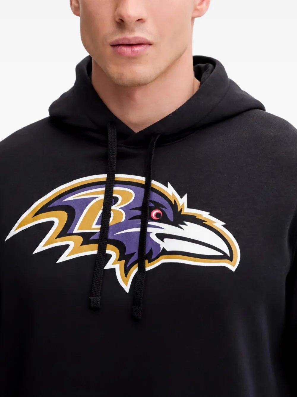 Nike Baltimore Ravens initial hoodie Zwart