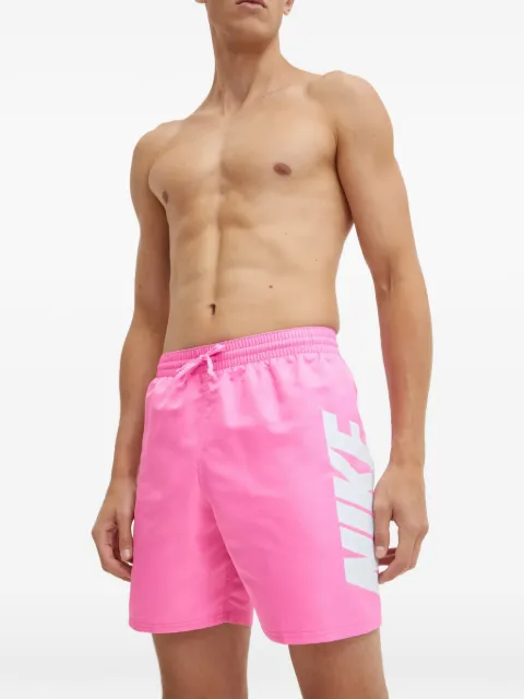 Nike Big Block drawstring swim shorts