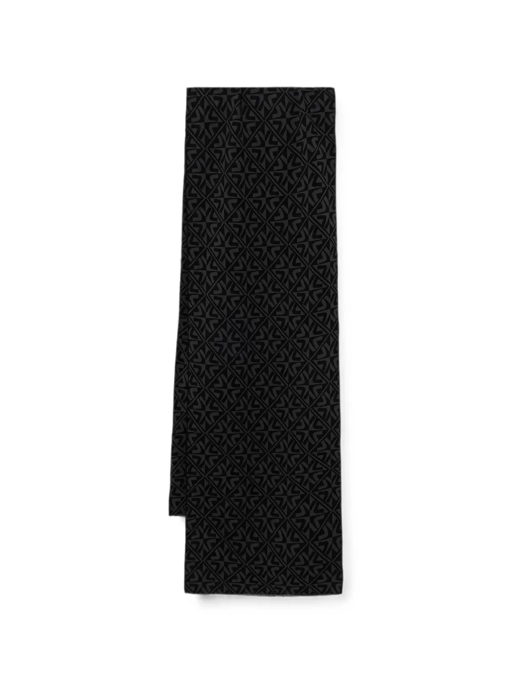 NEWLAND geometric-pattern scarf - Nero