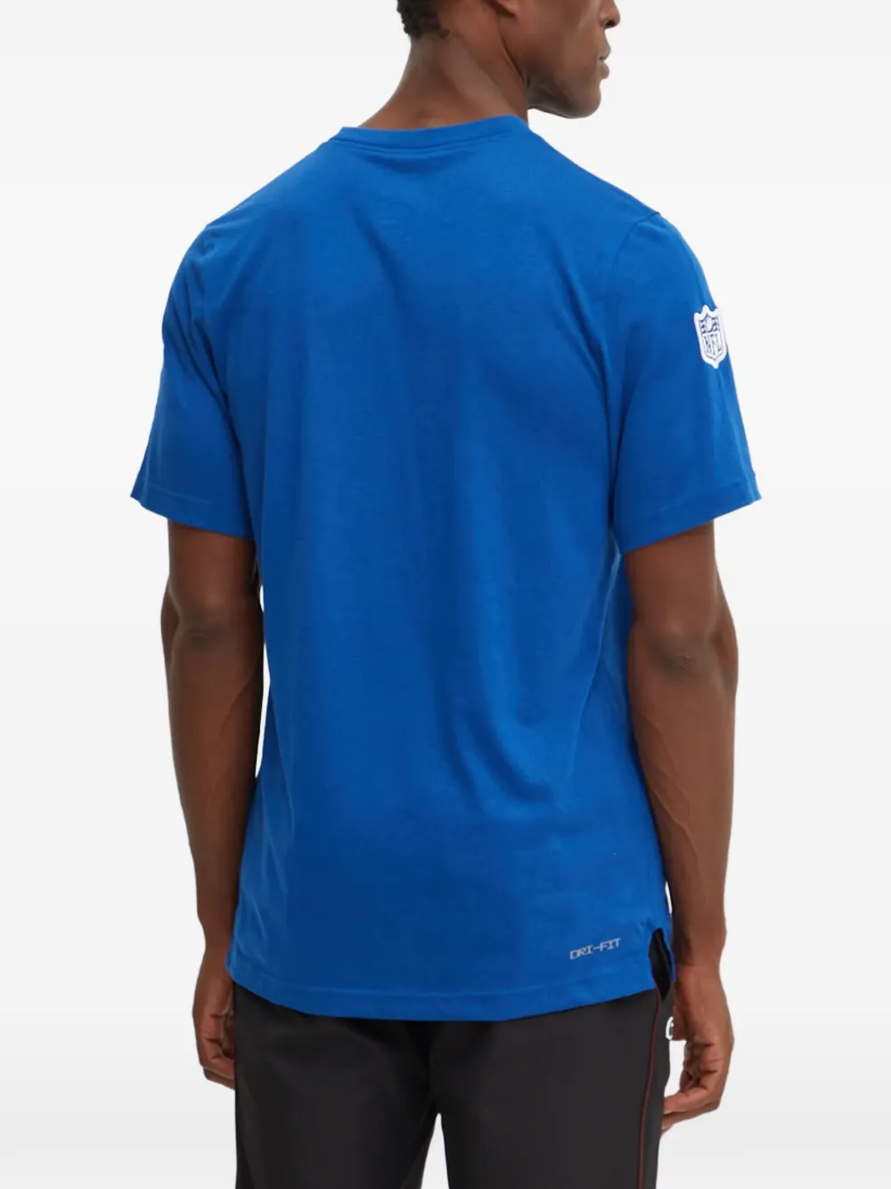Nike Indianapolis Colts Primetime Wordmark Essential logo-print T-shirt Blauw