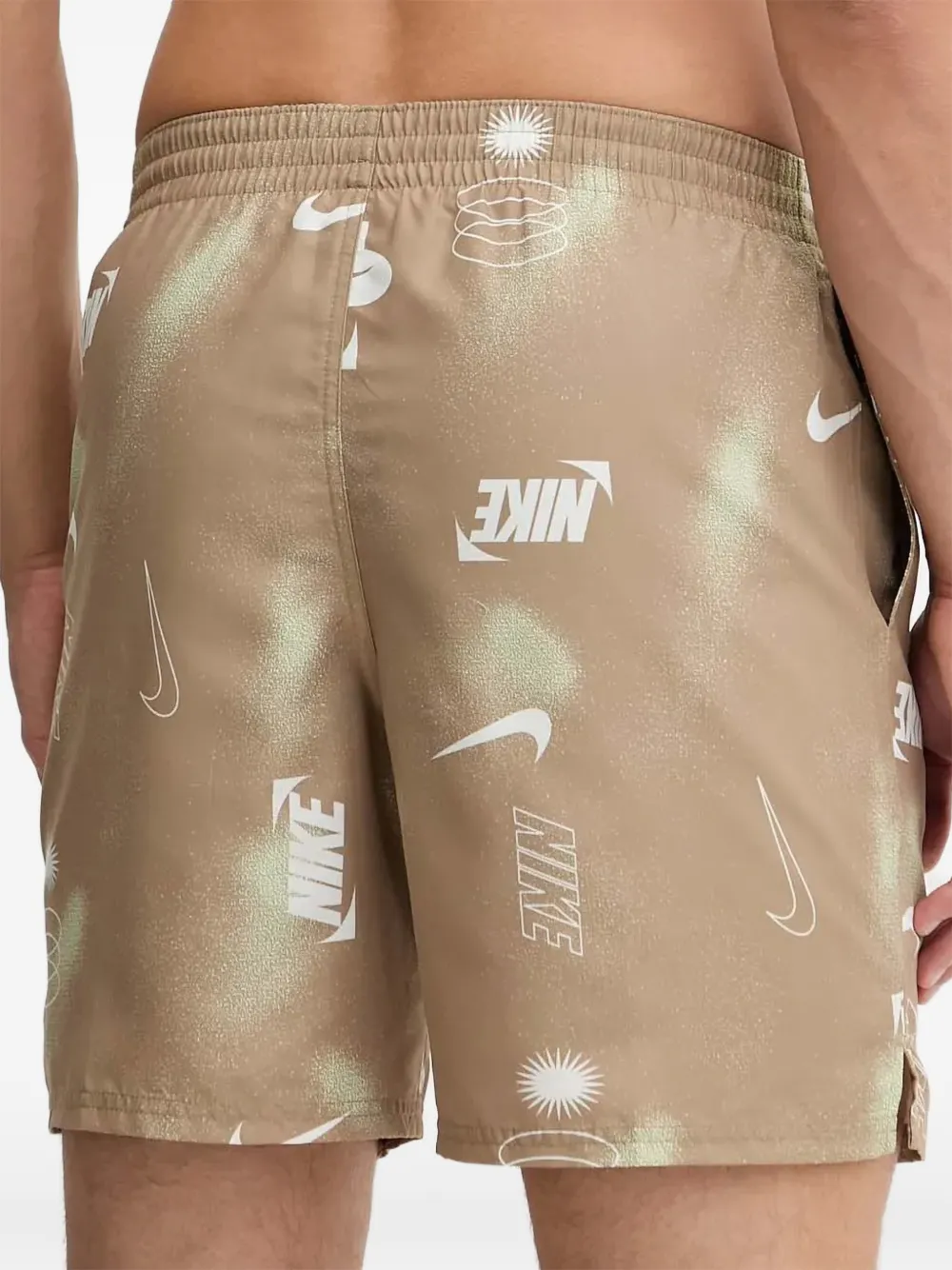 Nike Zwembroek met logoprint Beige