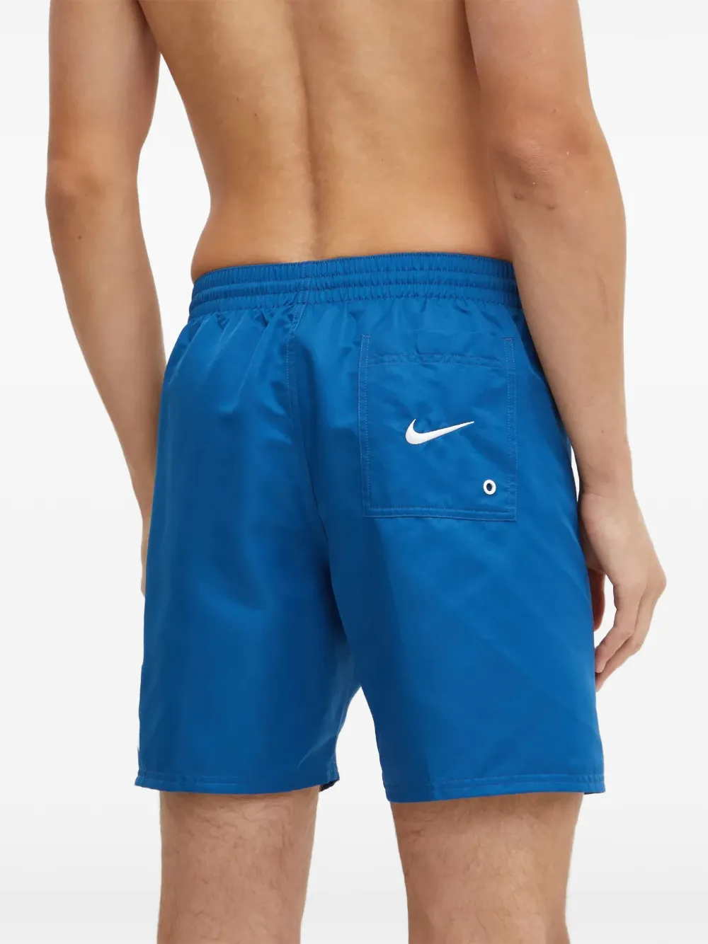 Nike Zwembroek met logoprint en trekkoord Blauw