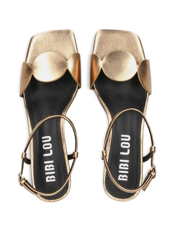 Bibi Lou 45mm Onami Sandals | Gold | FARFETCH