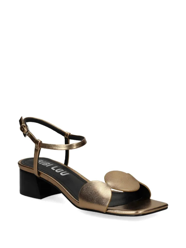 Bibi Lou 45mm Onami Sandals | Gold | FARFETCH