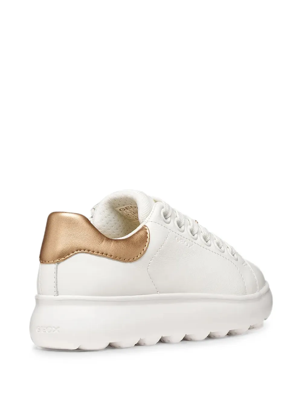 Geox Kids Puffypop zip-up low-top sneakers Wit