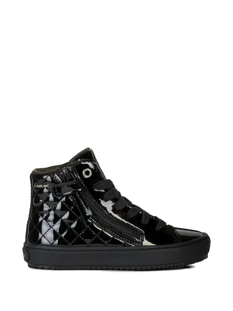 Geox Kalispera quilted zip sneakers