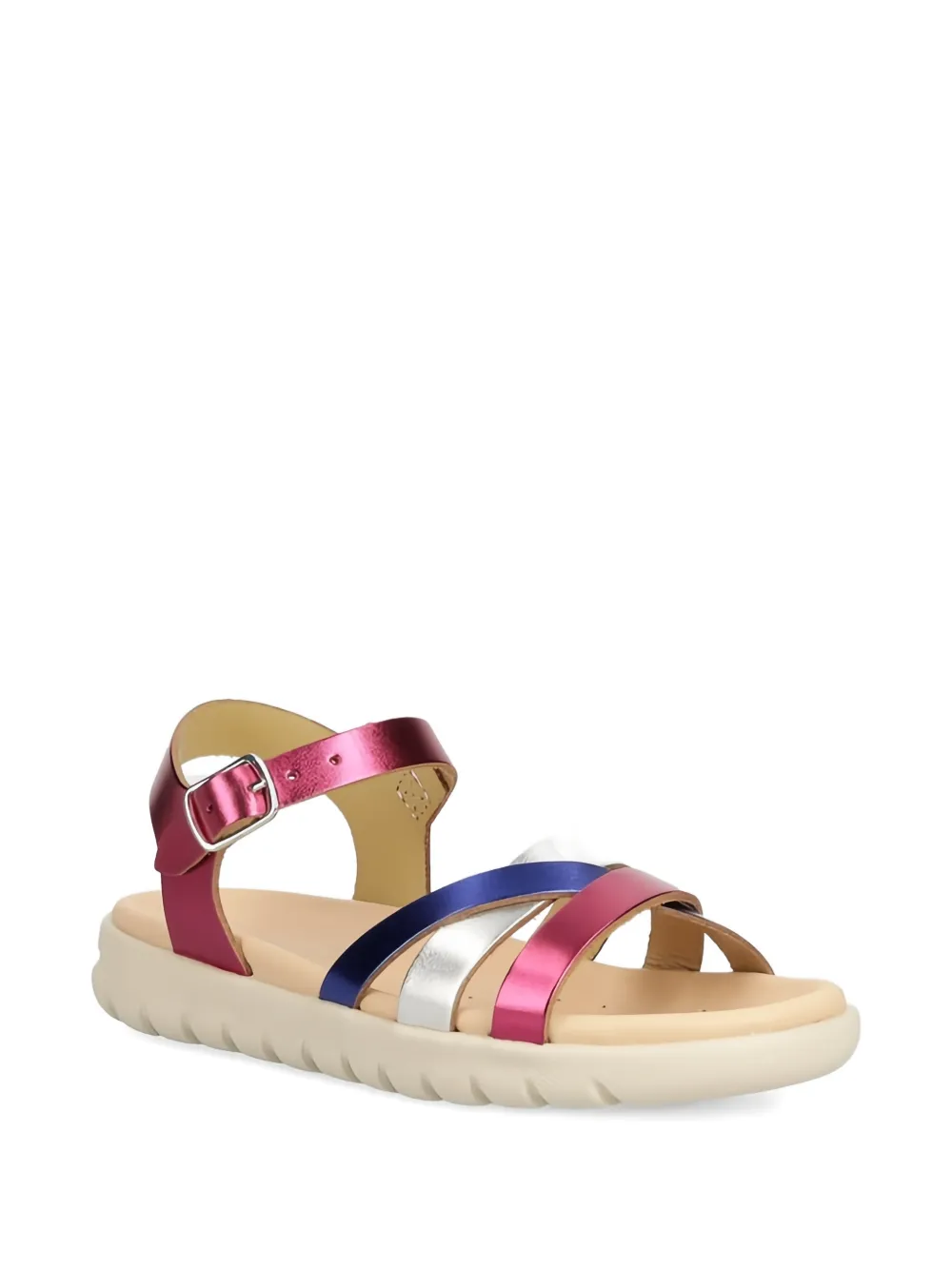 Geox Kids Soleima leather sandals - Rosa