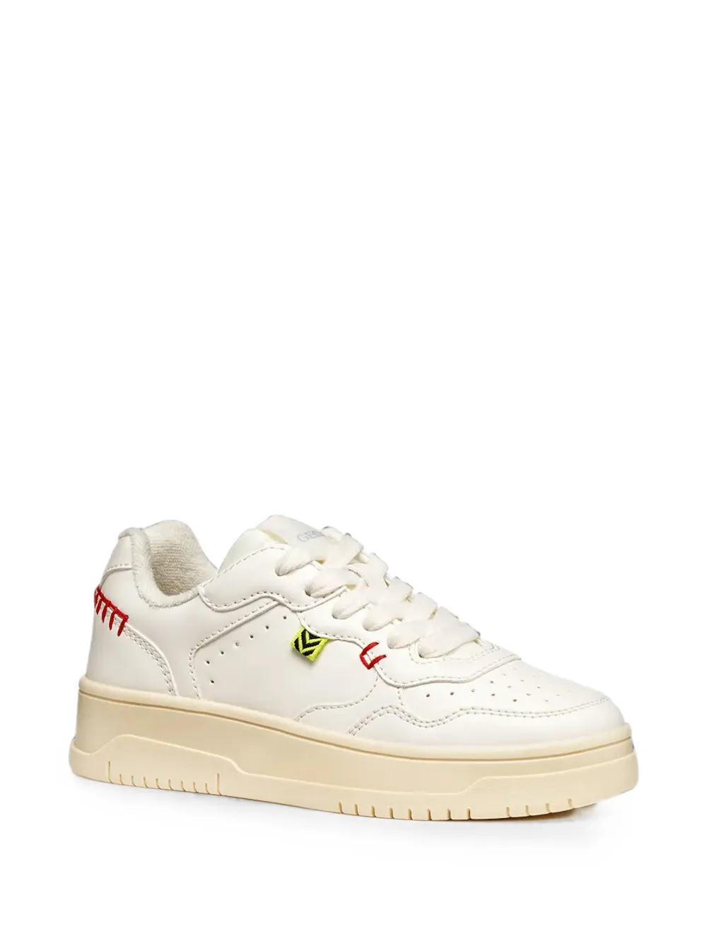 Geox Kids Lestrella whipstitch-detail sneakers Wit