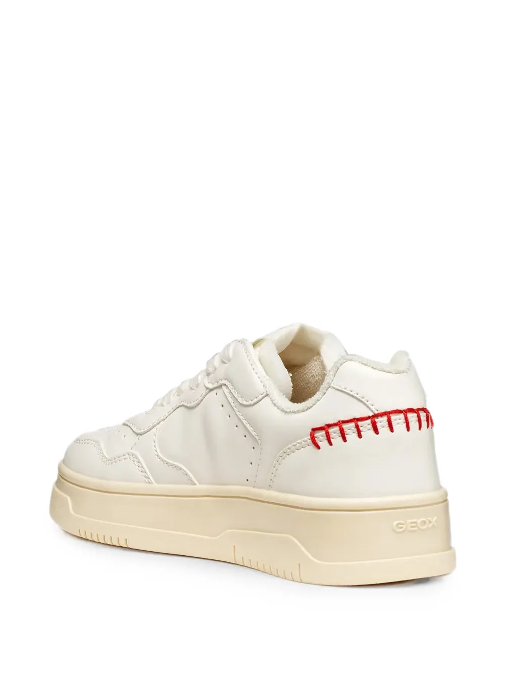 Geox Kids Lestrella whipstitch-detail sneakers Wit