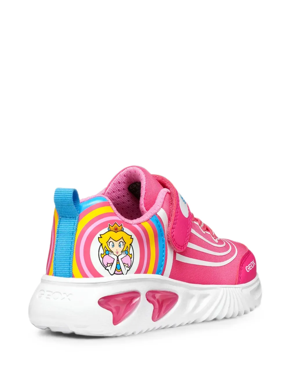 Geox Kids Princess Peach touch-strap sneakers Roze