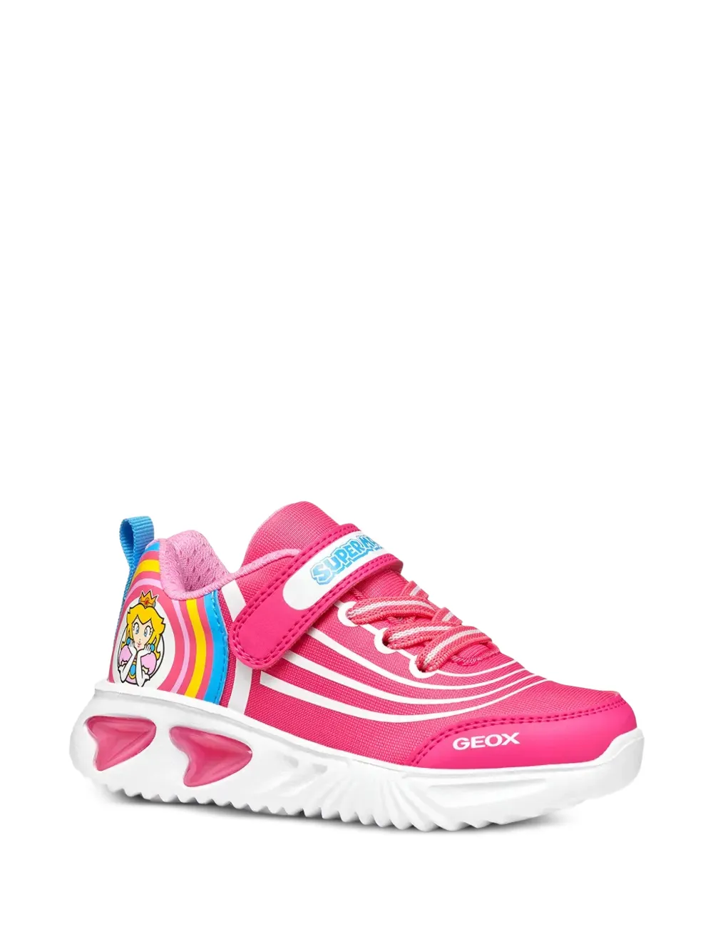 Geox Kids Princess Peach touch-strap sneakers Roze