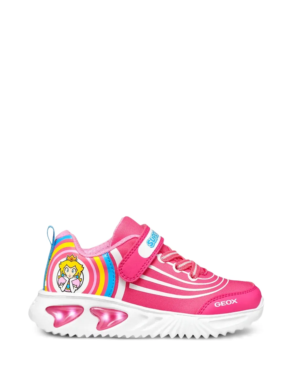 Geox Kids Princess Peach touch-strap sneakers Roze