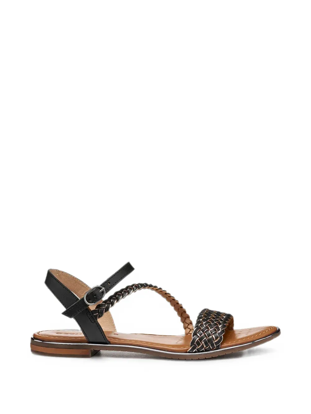 Geox braided-leather sandals - Nero
