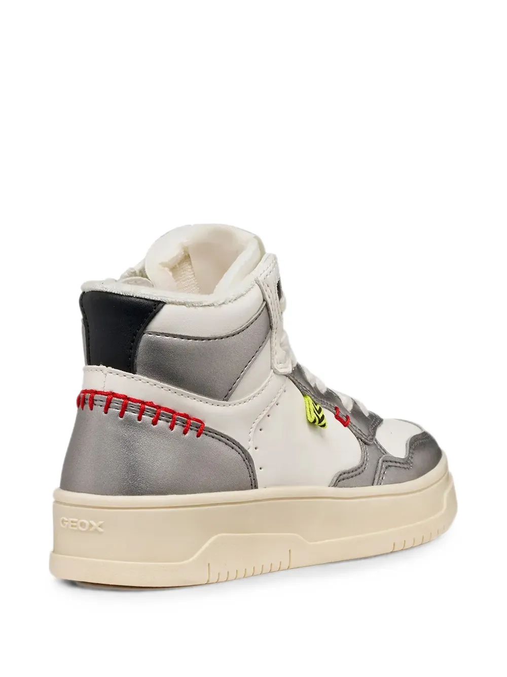 Geox Kids Lestrella high-top panelled sneakers Wit