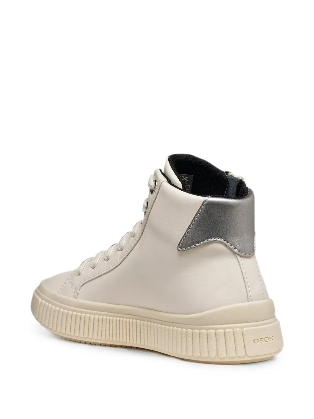 Geox Kids Laquinny high-top sneakers Beige