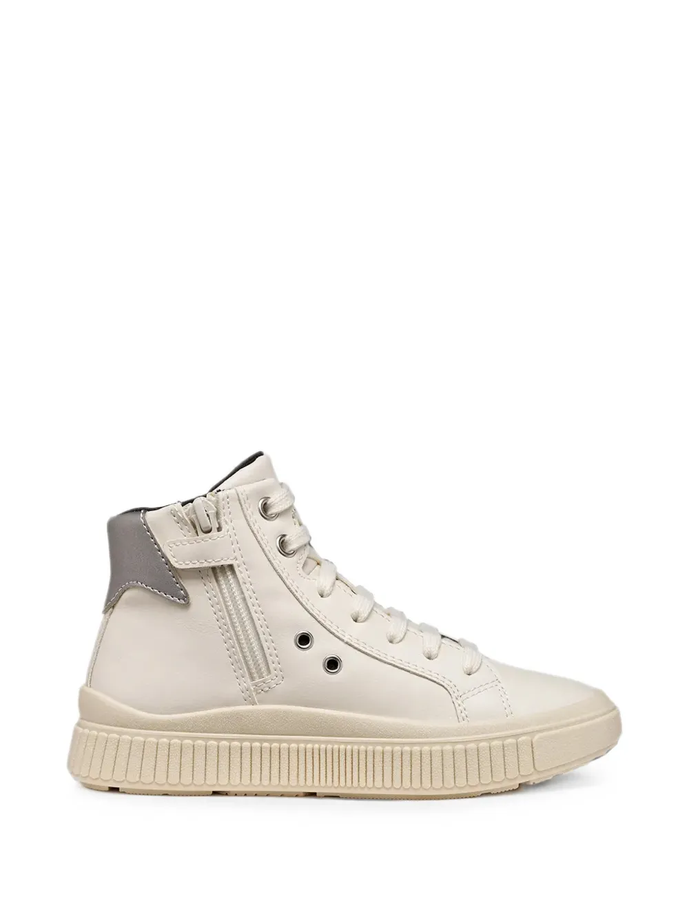 Geox Kids Laquinny high-top sneakers Beige
