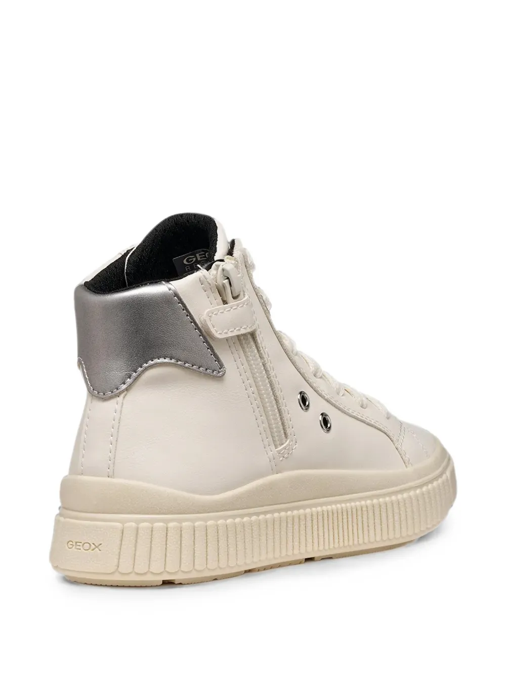 Geox Kids Laquinny high-top sneakers Beige