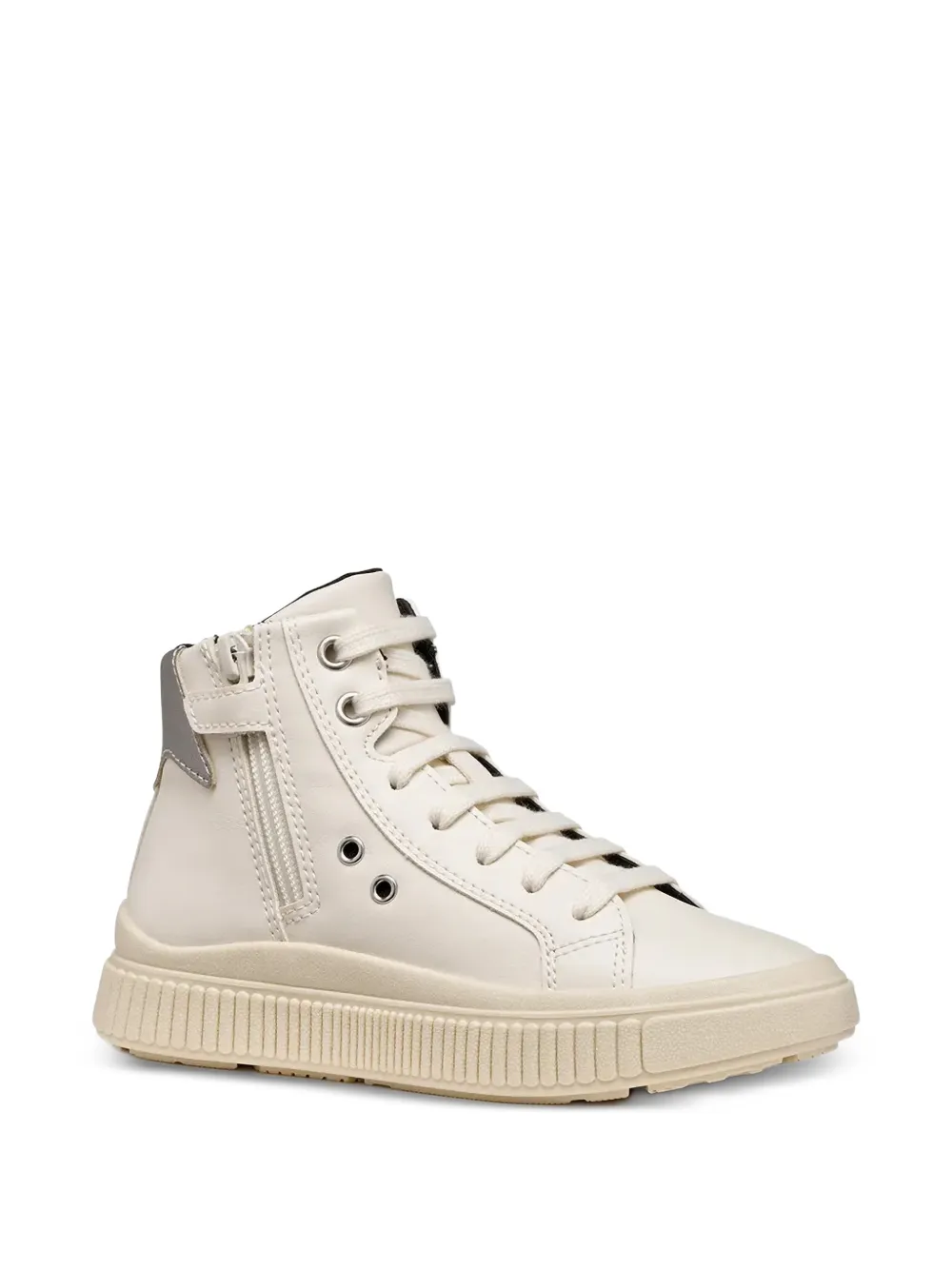 Geox Kids Laquinny high-top sneakers Beige