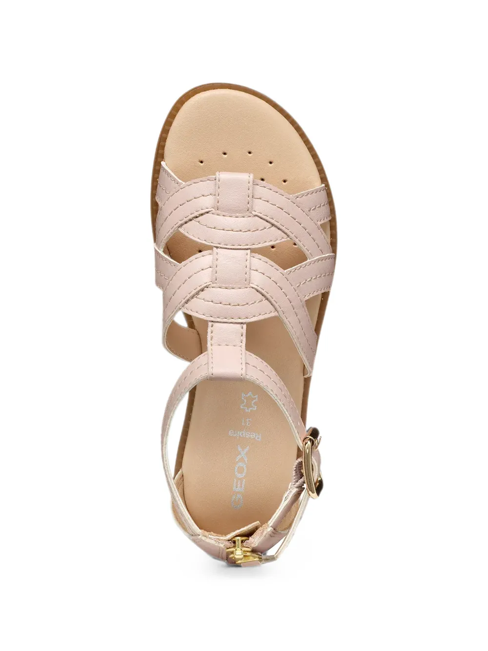 Geox Kids Karly gekooide sandalen met gespsluiting Roze