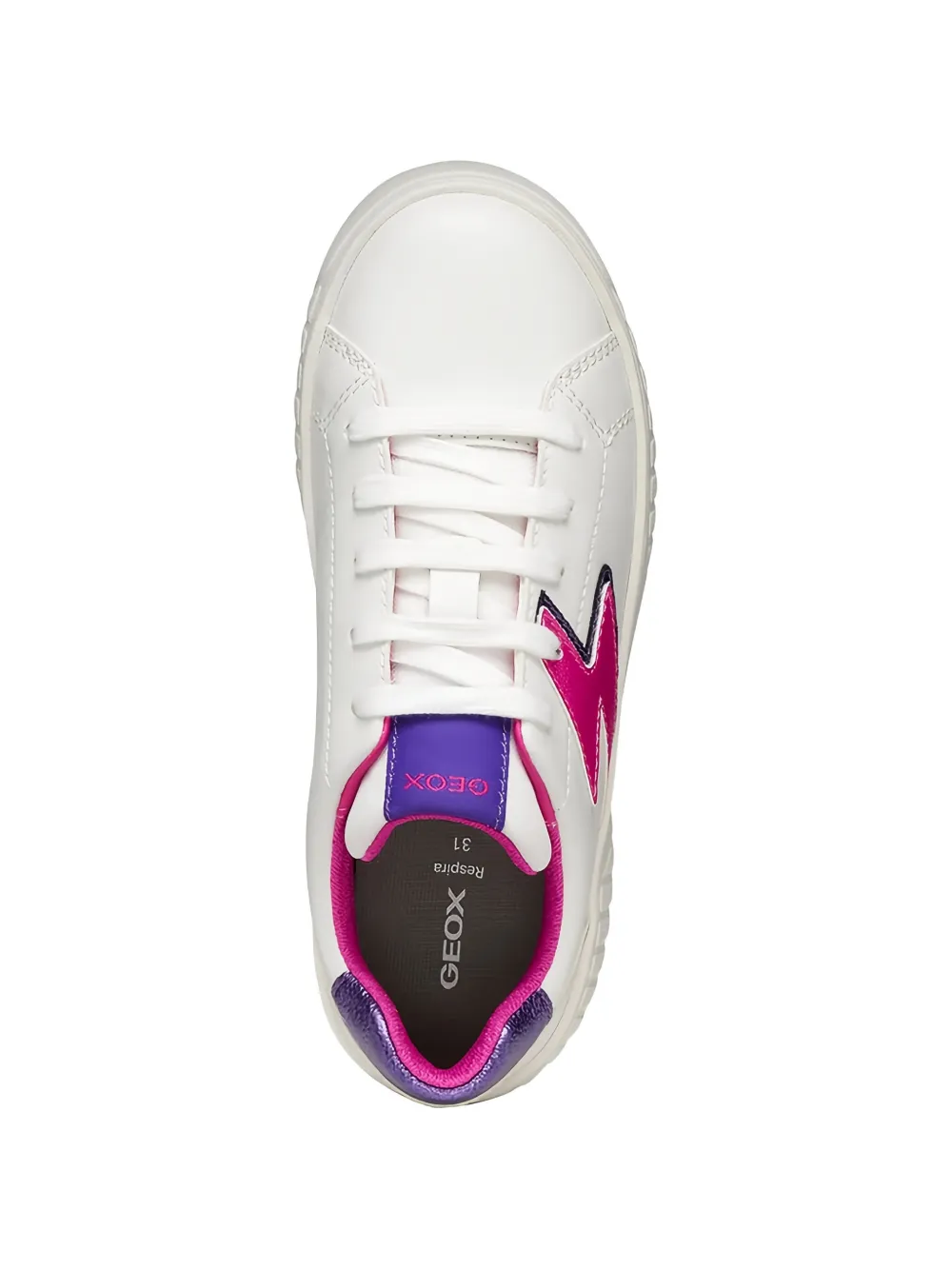 Geox Kids lace-up sneakers Wit