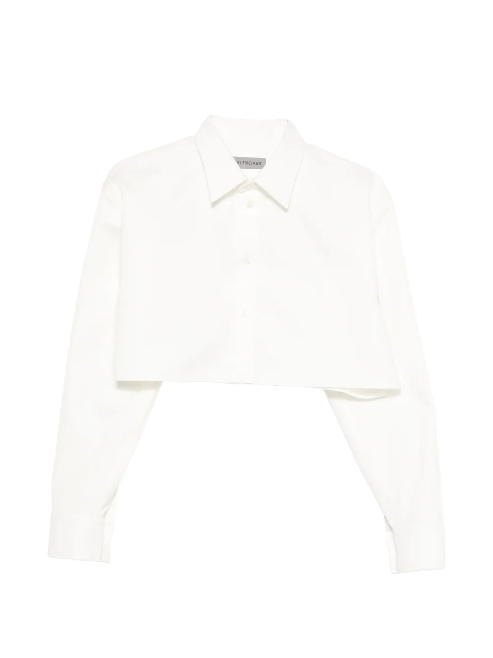 Balenciaga cropped shirt - Bianco