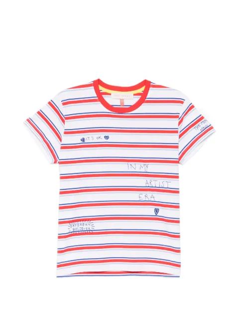 Mira Mikati Gestreept T-shirt met borduurwerk