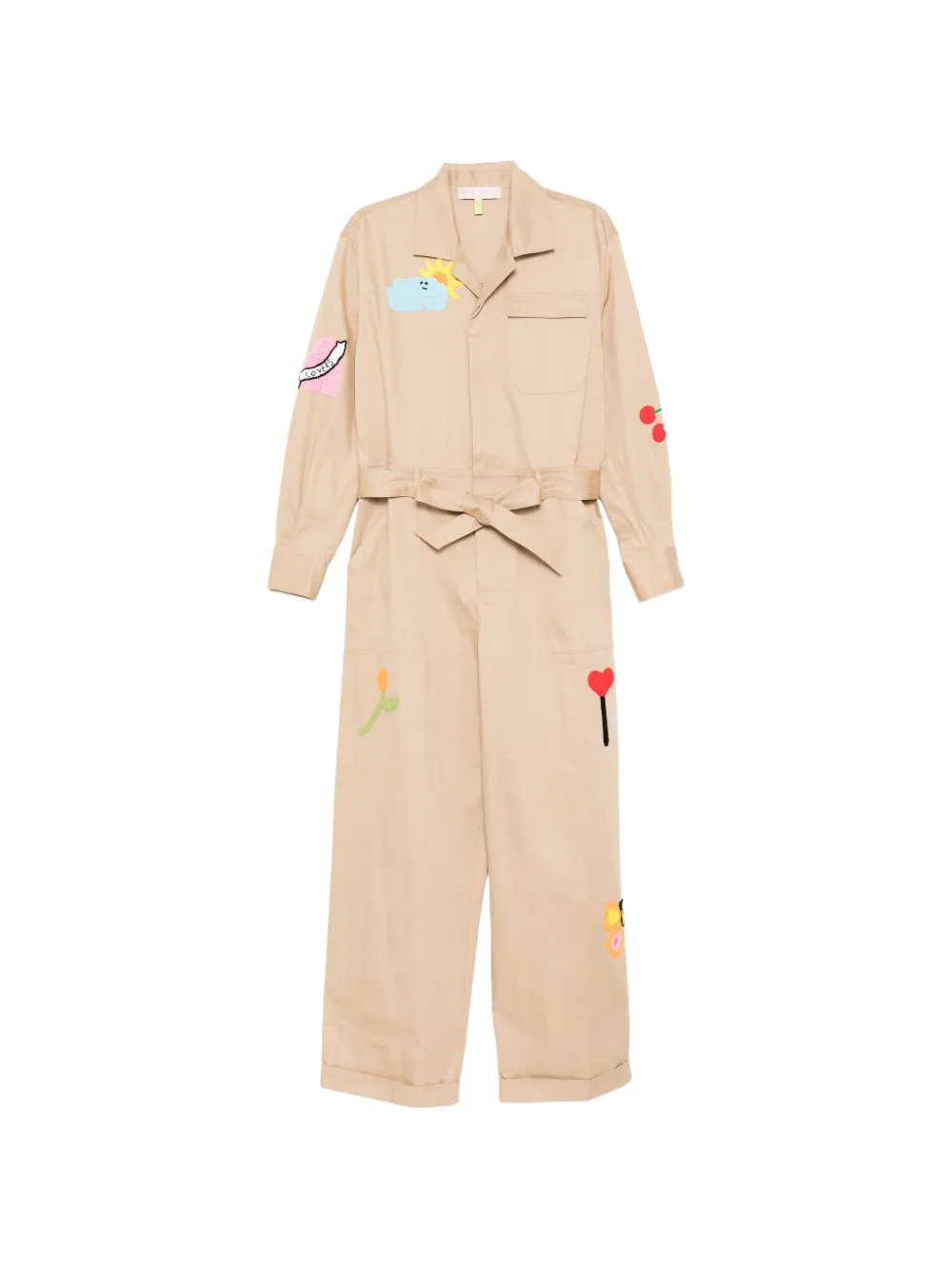 Mira Mikati Tuta intera con applicazioni - Marrone