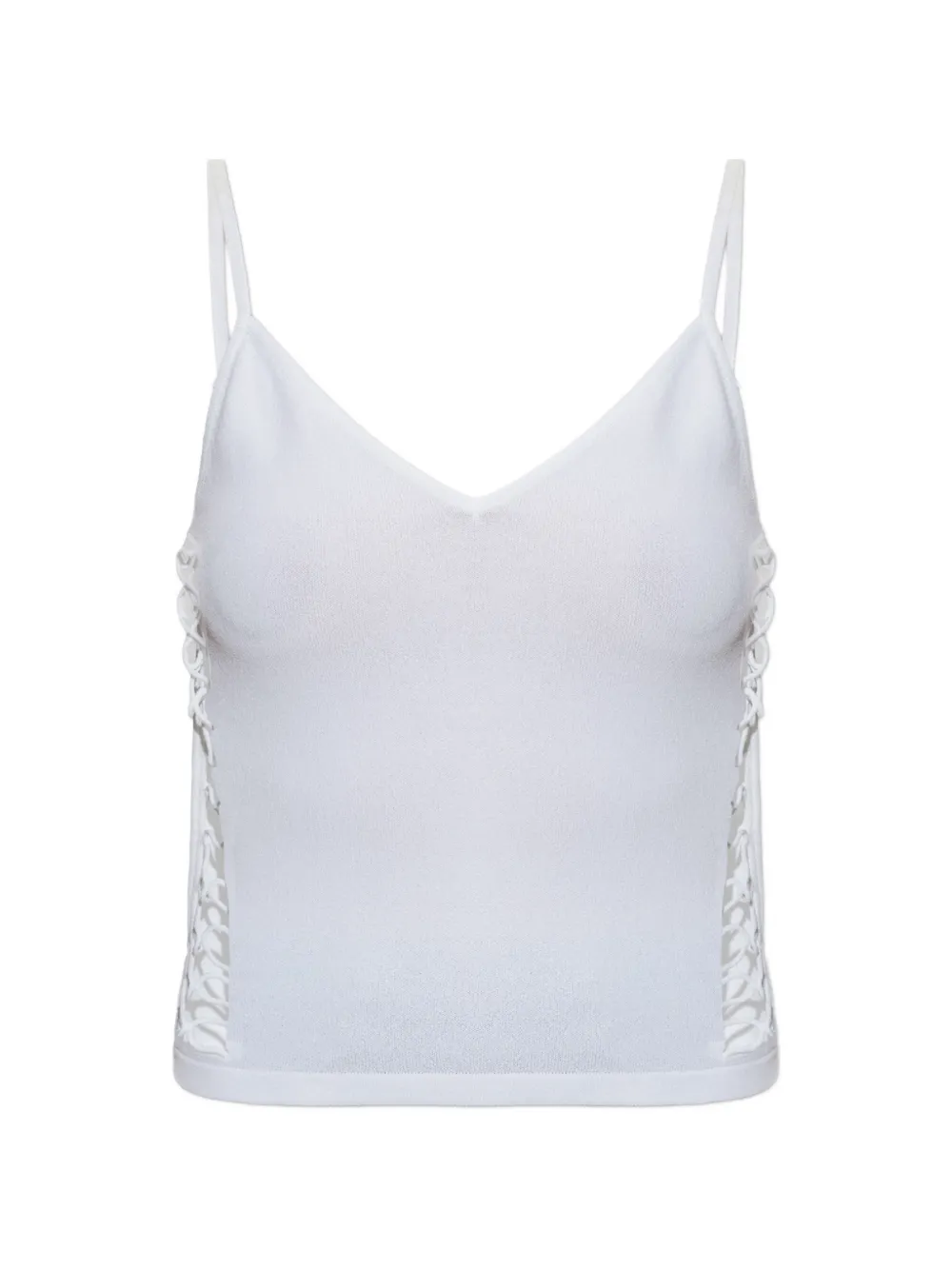 DSQUARED2 V-neck cut-out knitwear - Weiß