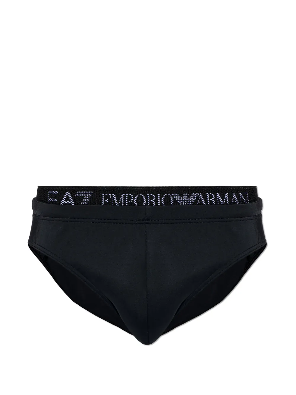 Ea7 Emporio Armani logo-waistband swim briefs - Schwarz