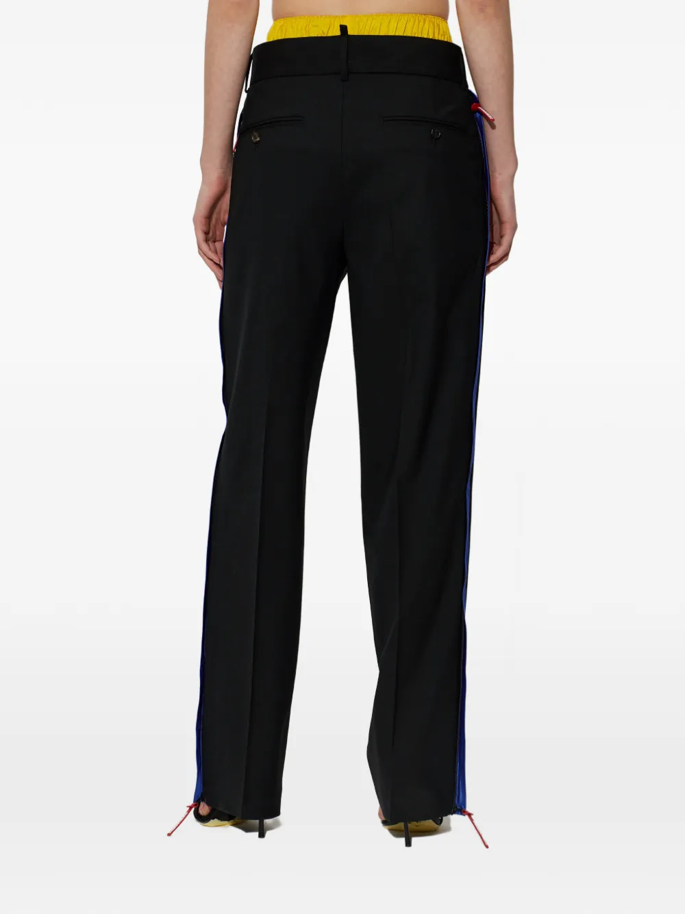 DSQUARED2 Broek met geplooid detail Wit