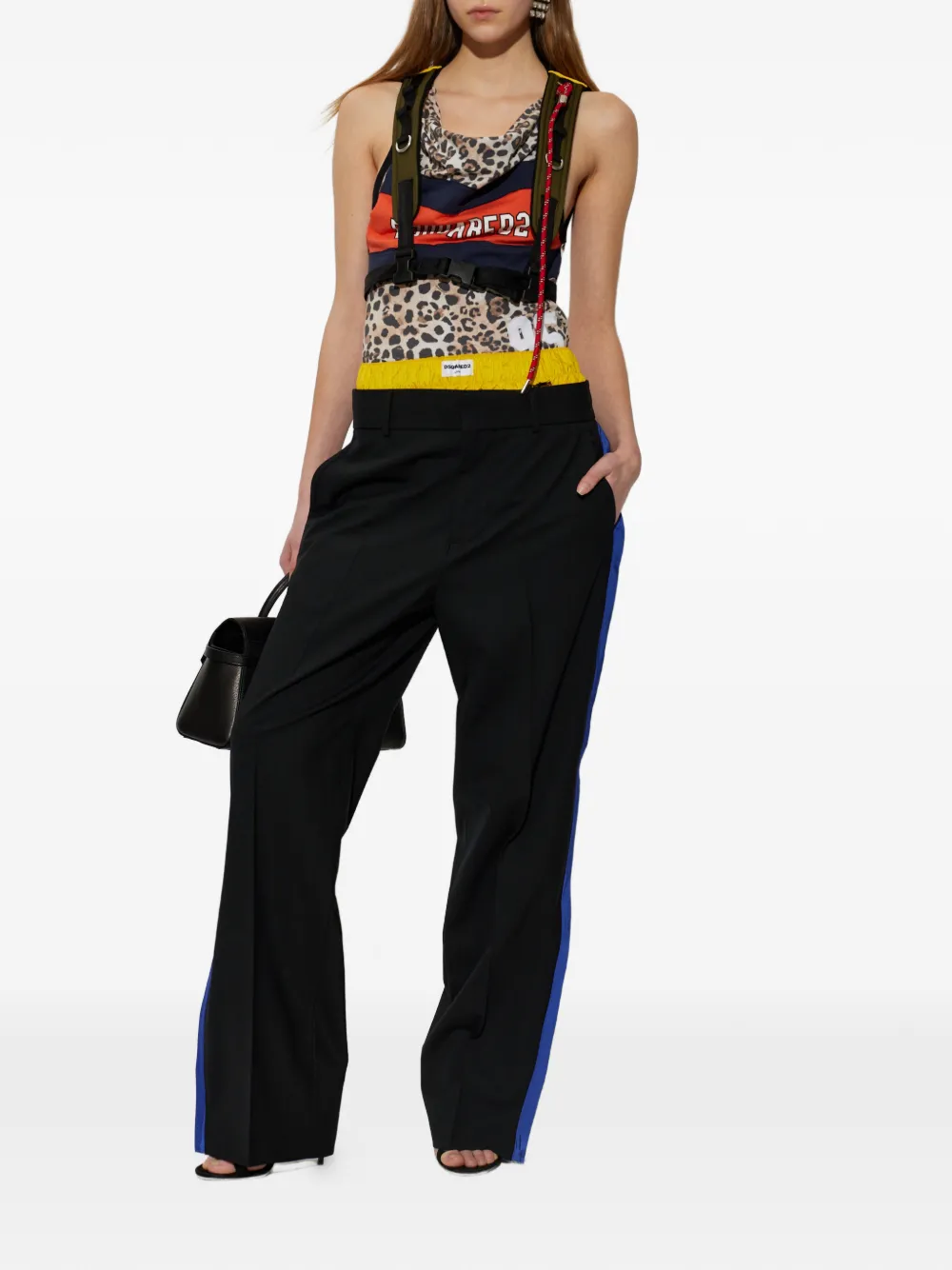 DSQUARED2 Broek met geplooid detail Wit