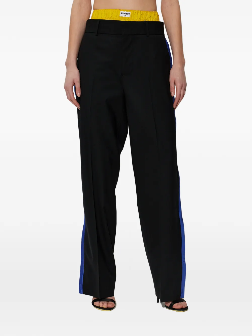 DSQUARED2 Broek met geplooid detail Wit