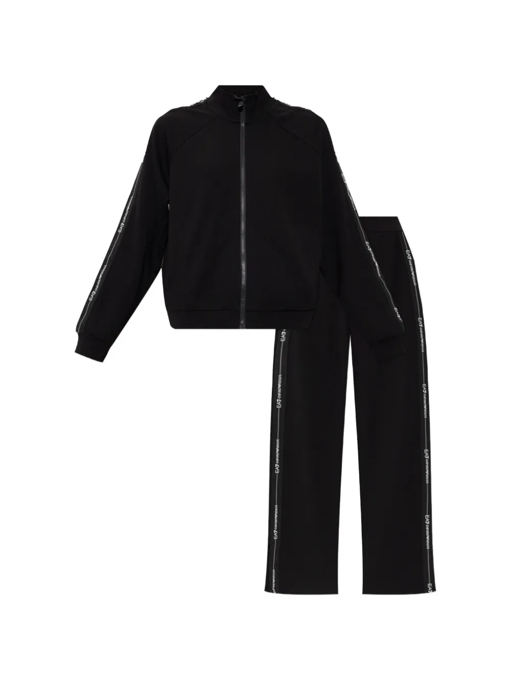Ea7 Emporio Armani logo tracksuit - Nero