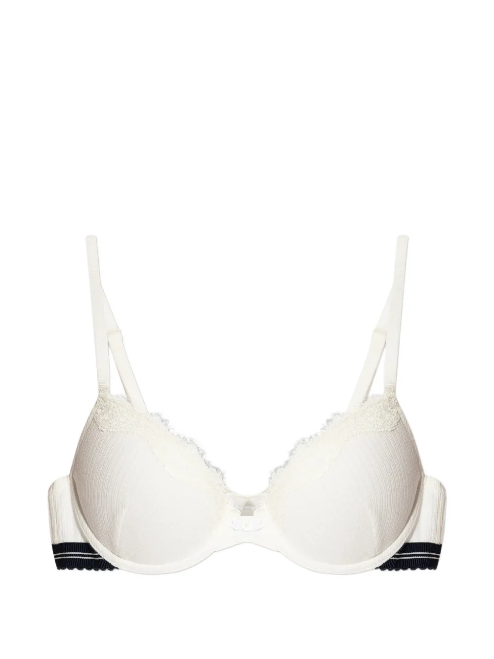 Emporio Armani lace-trim bra - Toni neutri