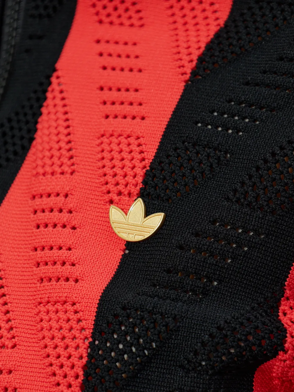 adidas Gestreept logopatches vest Rood