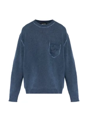 VETEMENTS Embroidered Sweatshirt | Blue | FARFETCH