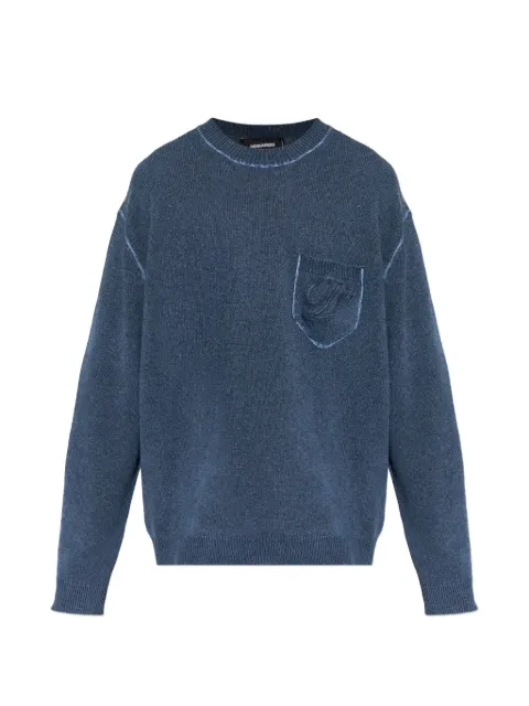 DSQUARED2 logo-embroidered sweater