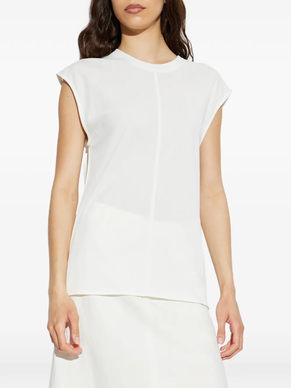 AMI Paris Tanktop met vlakken Wit