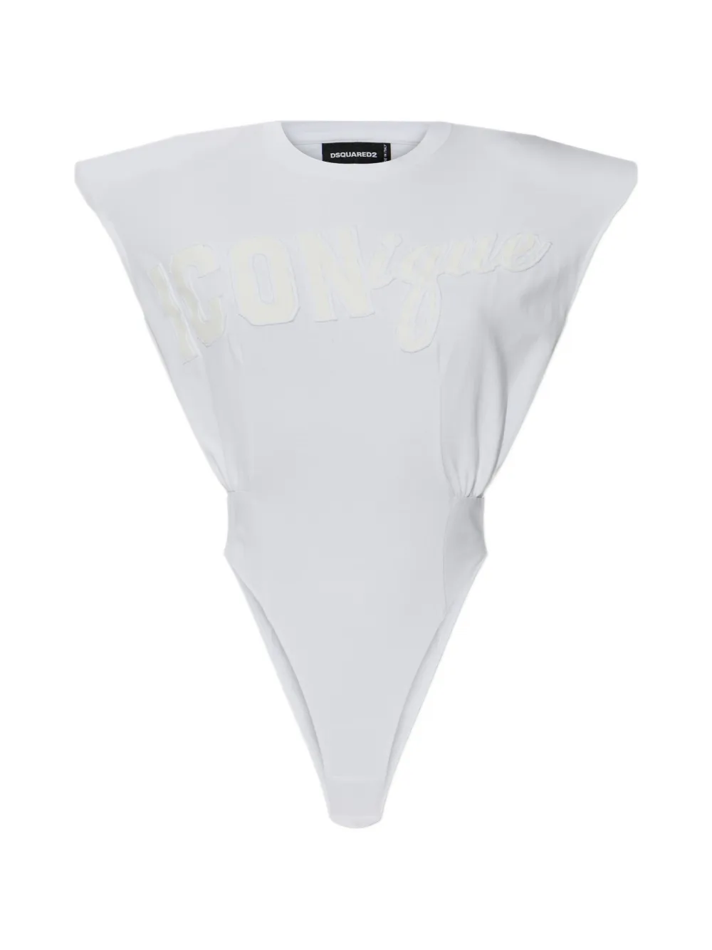 DSQUARED2 logo-embellishment bodysuit - Weiß