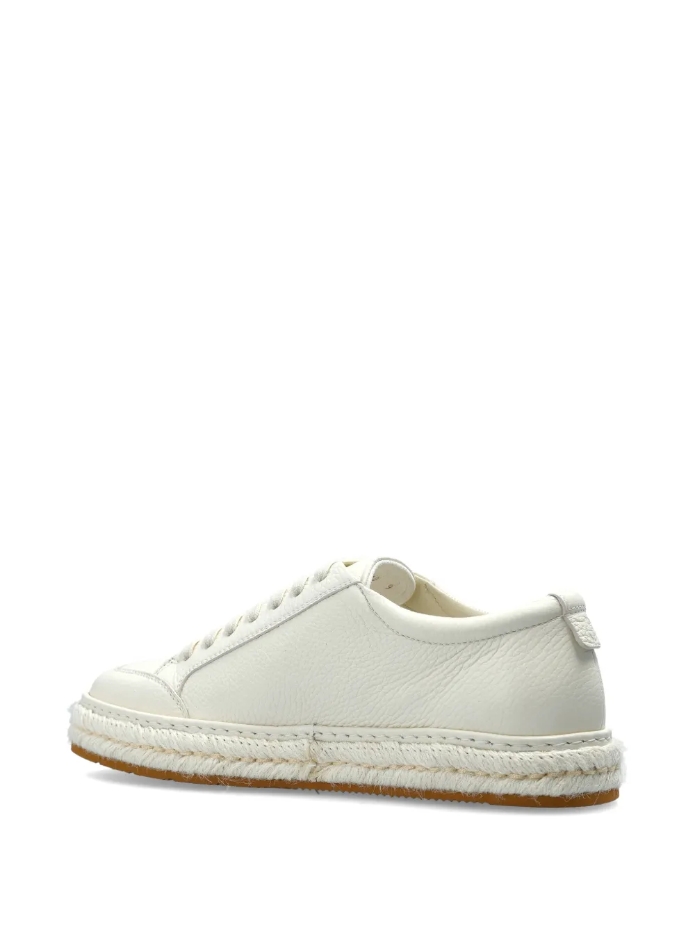 Giorgio Armani leather sneakers Wit