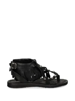 Toga Pulla バックル レザーサンダル | ブラック | FARFETCH JP
