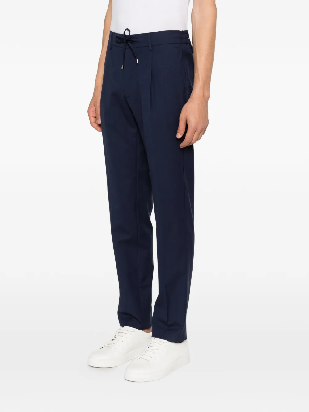 Berwich Spiaggia broek met trekkoord Blauw