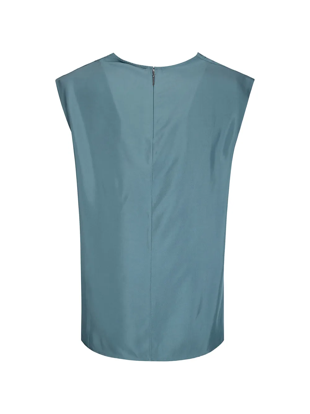 Calvin Klein Twill tanktop met lage hals Blauw