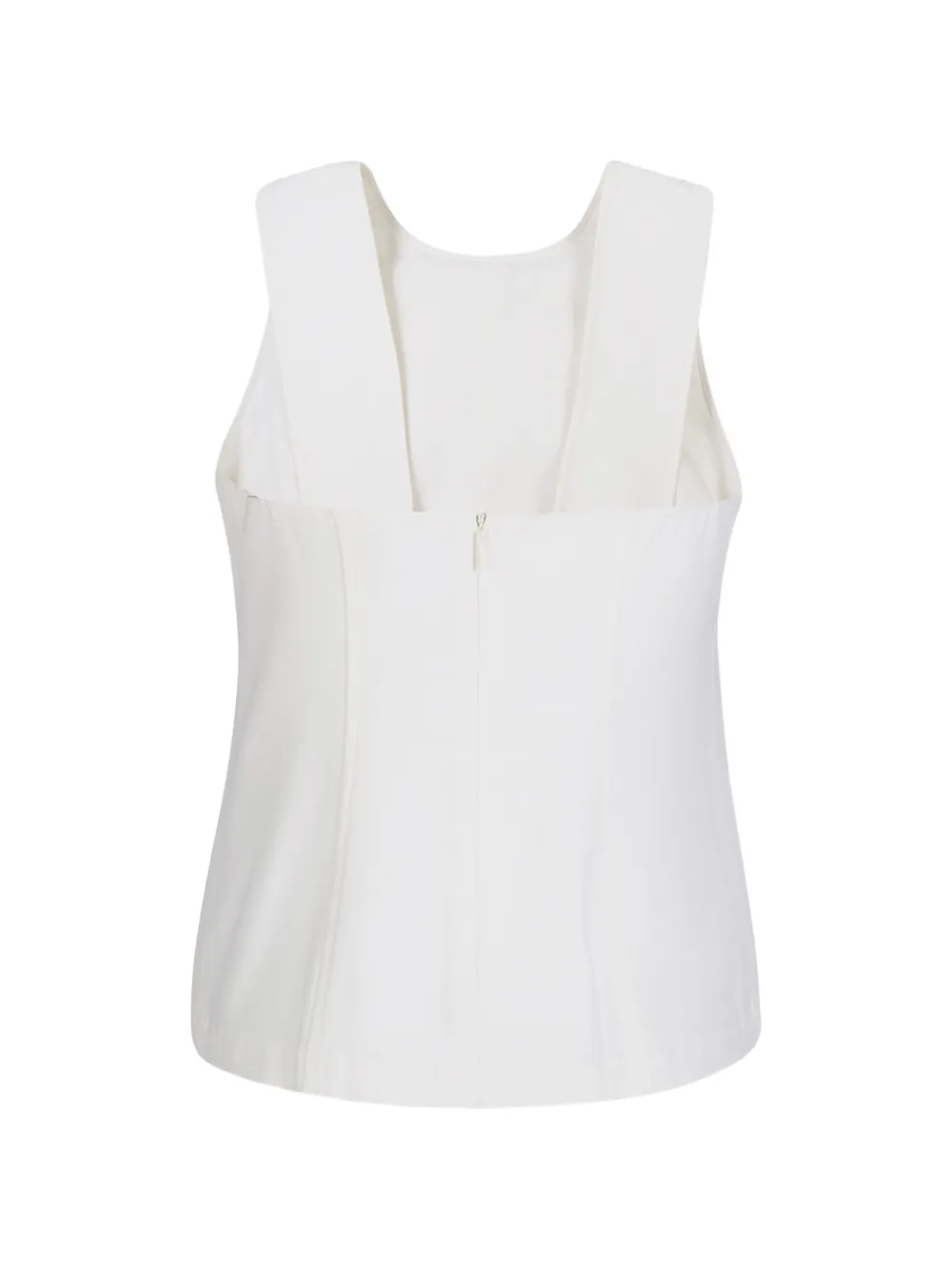  Calvin Klein Textured Sleeveless Top - White 