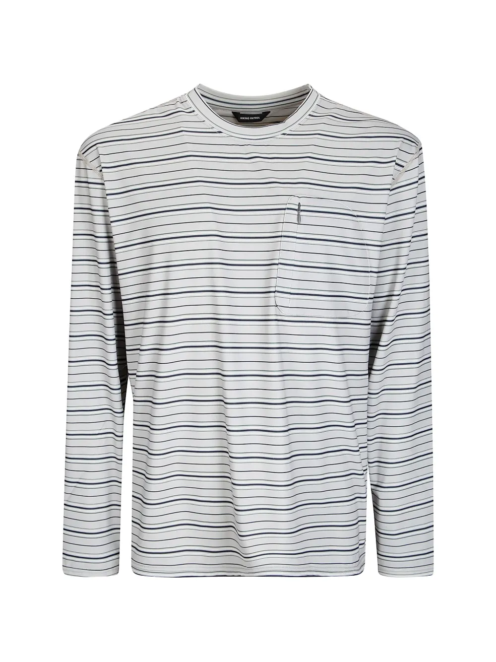 Hiking Patrol striped long-sleeve T-shirt - Grigio