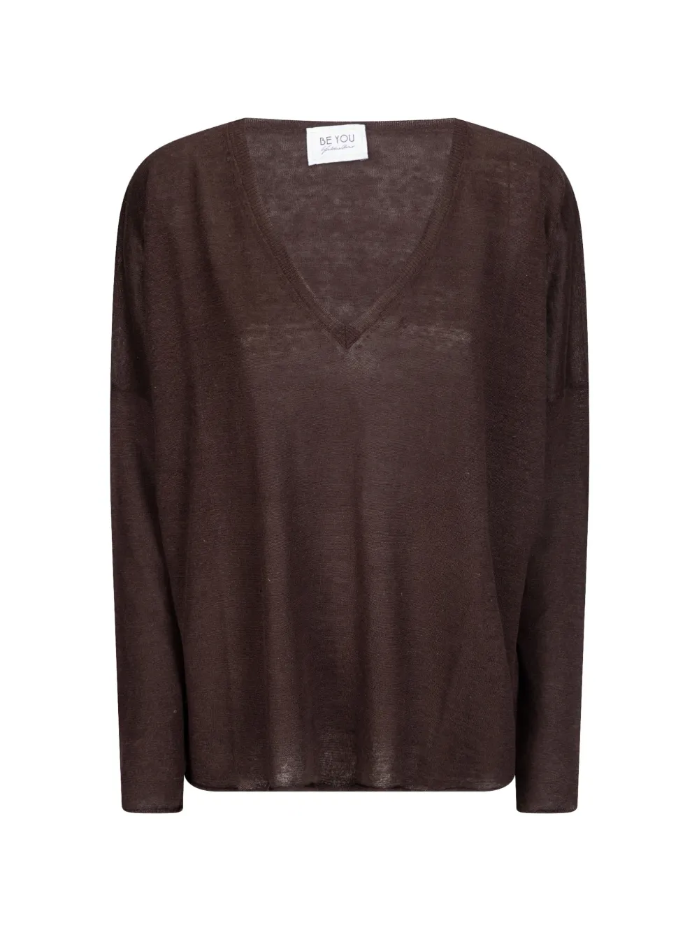 be you V-neck top - Braun