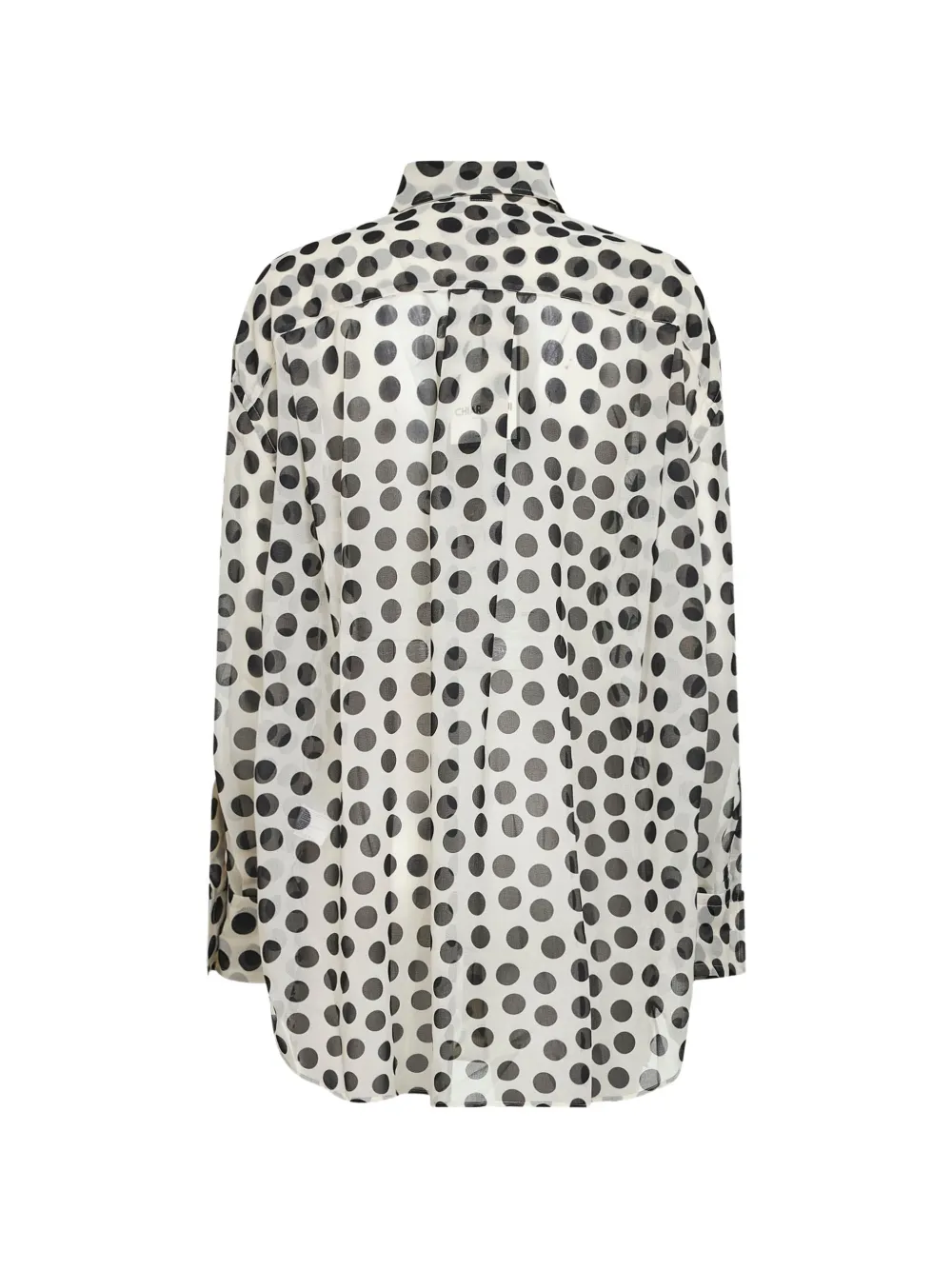 CHIARA BONI La Petite Robe Blouse met stippen Beige