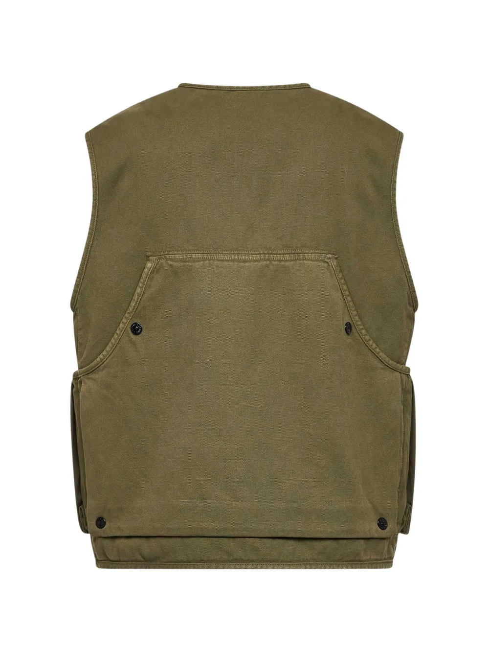 Stone Island 6100007 Panama biologisch katoenen top met verouderd effect Groen