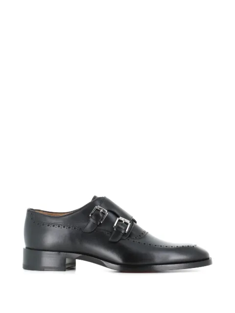 Christian Louboutin buckle brogue leather monk shoes